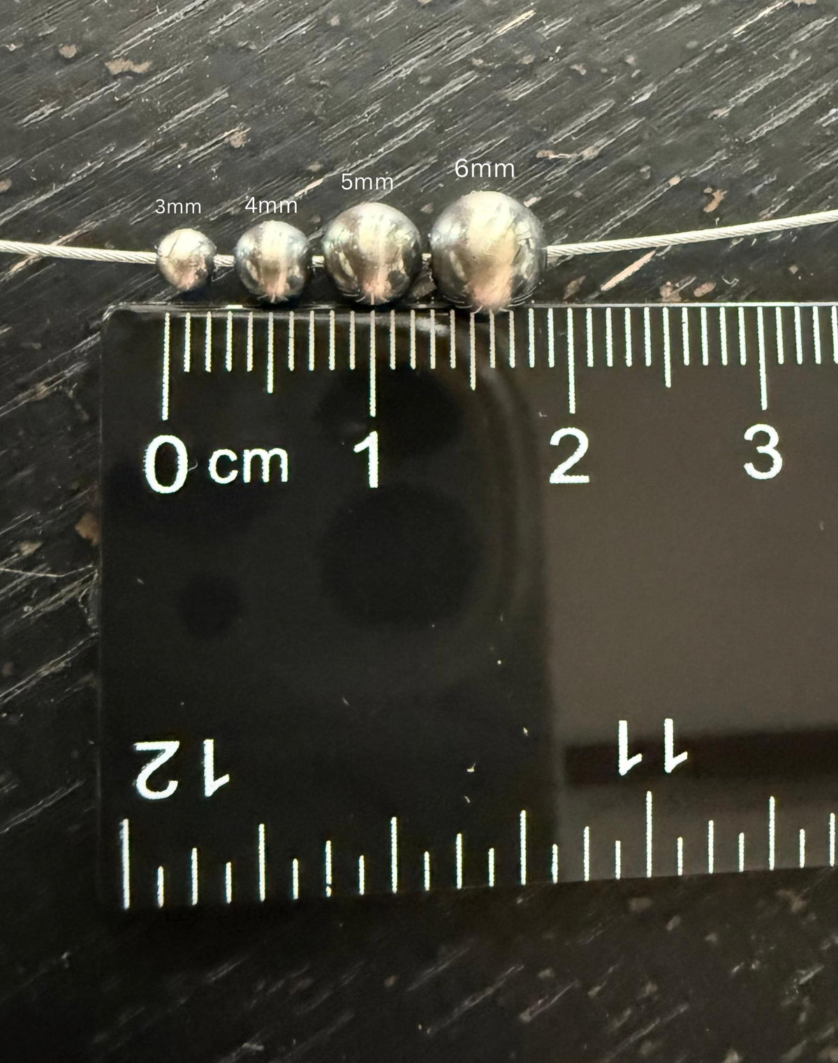 Sterling Silver Pearl Stretchy Bracelet, Western Style Oxidized Beads