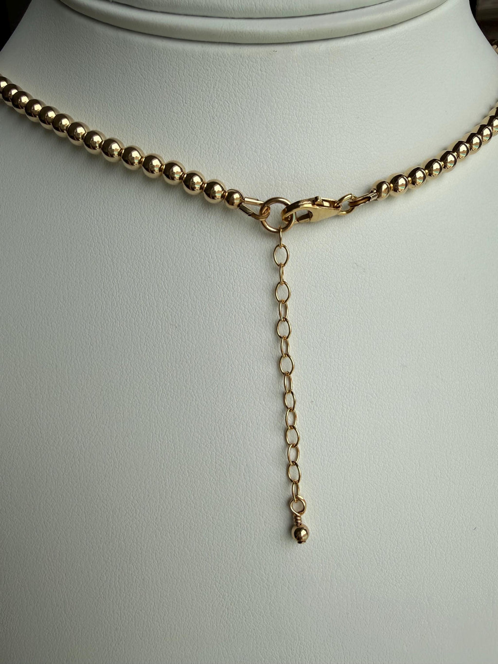 Gold Filled round bead necklace, available in 3mm, 4mm, dainty, gift for her